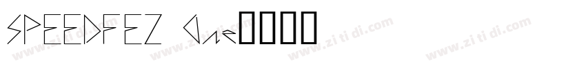 SPEEDFEZ One字体转换